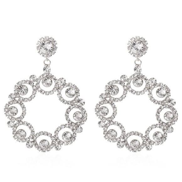 Vintage Hollow Pierced Earrings - Picture 3 of 3